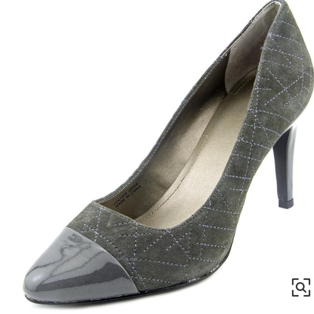 Tahari Ryanna Women Pointed Toe Suede Gray Heels
